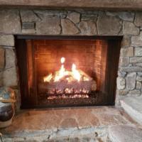 Gas Fireplace Rock