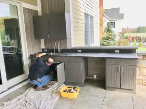 Installation of the Outdoor Plumbing